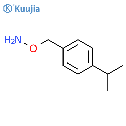 O-{4-(propan-2-yl)phenylmethyl}hydroxylamine structure