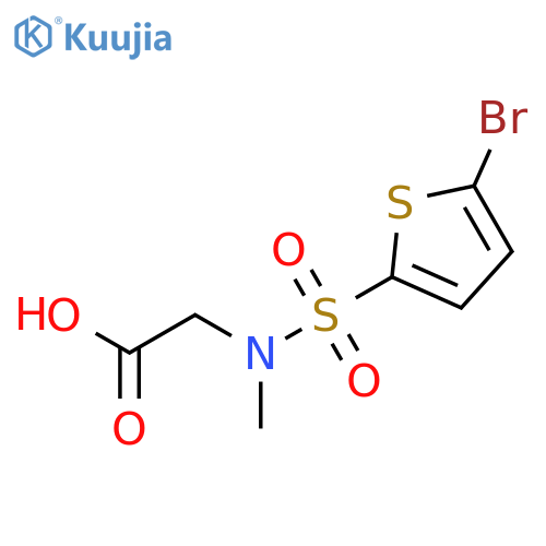 [[(5-Bromothien-2-yl)sulfonyl](methyl)amino]-acetic acid structure