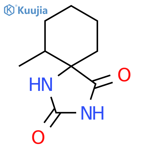 6-methyl-1,3-diazaspiro[4.5]decane-2,4-dione structure