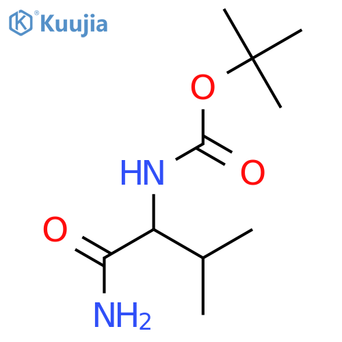 (R)-tert-Butyl (1-amino-3-methyl-1-oxobutan-2-yl)carbamate structure