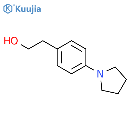 2-4-(pyrrolidin-1-yl)phenylethan-1-ol structure