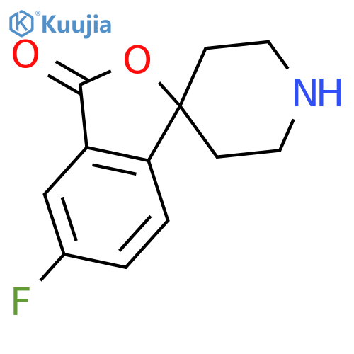5-fluoro-3H-spiro[2-benzofuran-1,4'-piperidine]-3-one structure