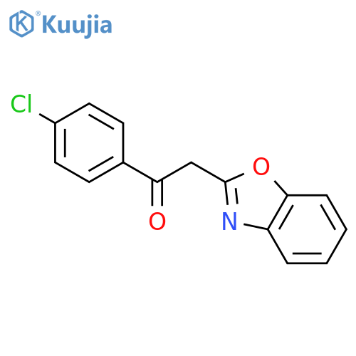 Ethanone, 2-(2-benzoxazolyl)-1-(4-chlorophenyl)- structure