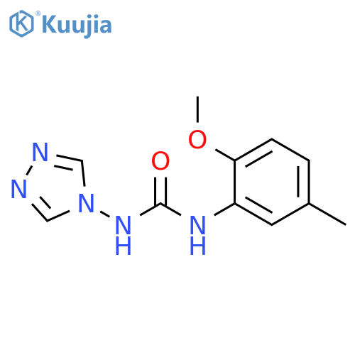 1-(2-methoxy-5-methylphenyl)-3-(4H-1,2,4-triazol-4-yl)urea structure