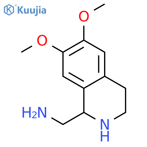 1-ISOQUINOLINEMETHANAMINE, 1,2,3,4-TETRAHYDRO-6,7-DIMETHOXY- structure