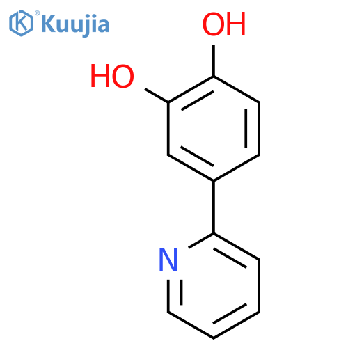 1,2-BENZENEDIOL, 4-(2-PYRIDINYL)- structure