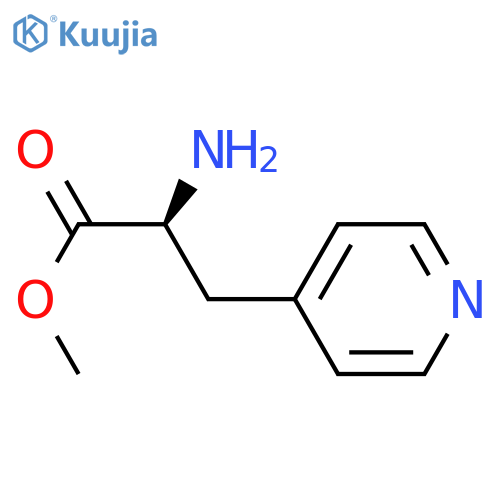 methyl (2S)-2-amino-3-(4-pyridyl)propanoate structure