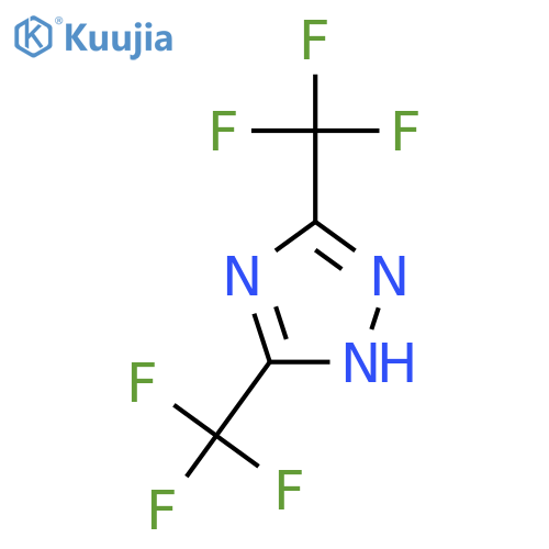 3,5-Bis(trifluoromethyl)-1H-1,2,4-triazole structure