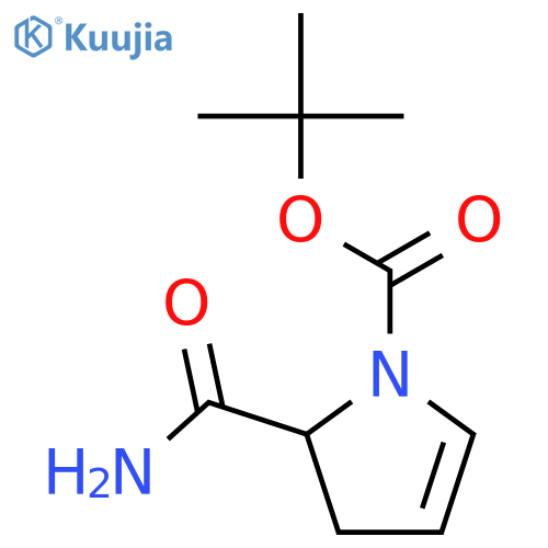 tert-butyl (2S)-2-carbamoyl-2,3-dihydro-1H-pyrrole-1-carboxylate structure