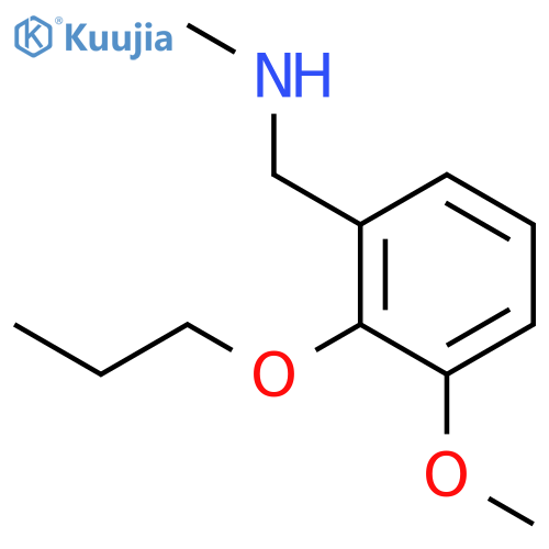 Benzenemethanamine, 3-methoxy-N-methyl-2-propoxy- structure