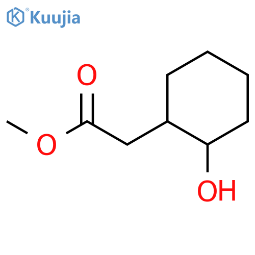 methyl 2-(2-hydroxycyclohexyl)acetate structure