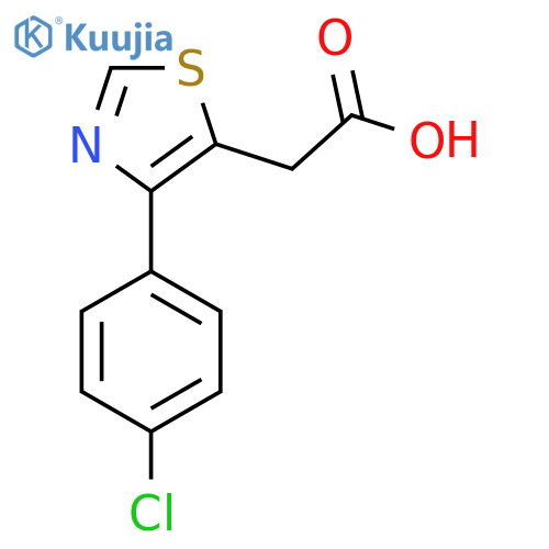 [4-(4-Chloro-phenyl)-thiazol-5-yl]-acetic acid structure