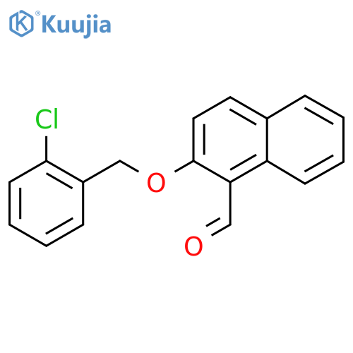 2-[(2-Chlorobenzyl)oxy]naphthalene-1-carbaldehyde structure