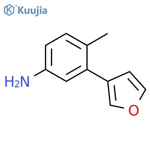 3-(Furan-3-yl)-4-methylaniline structure