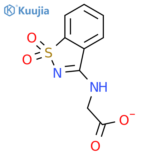 2-(1,1-Dioxo-1,2-benzothiazol-3-yl)aminoacetic Acid structure