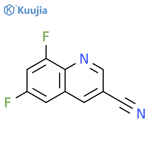 6,8-DIFLUORO-3-QUINOLINECARBONITRILE structure