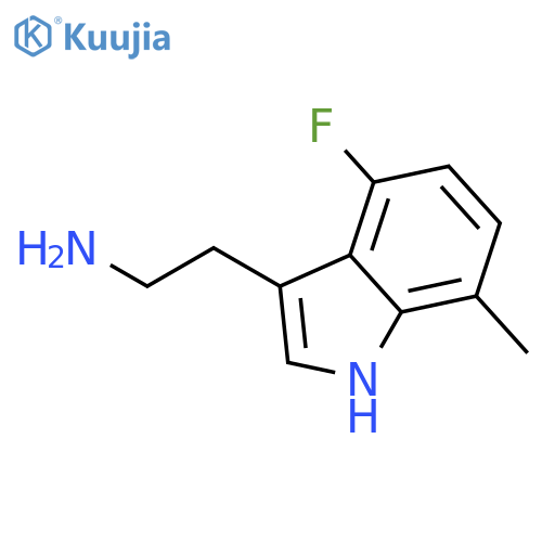 2-(4-Fluoro-7-methyl-1H-indol-3-yl)ethanamine structure