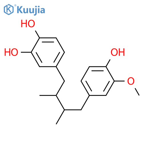 1,2-Benzenediol,4-[(2R,3S)-4-(4-hydroxy-3-methoxyphenyl)-2,3-dimethylbutyl]-, rel- structure