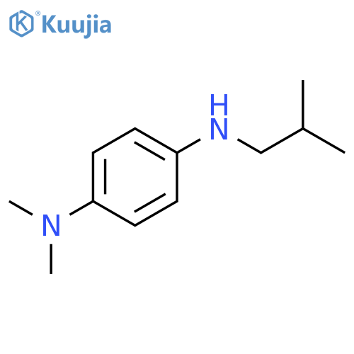N1,N1-dimethyl-N4-(2-methylpropyl)benzene-1,4-diamine structure
