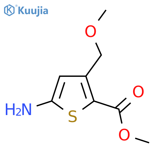 Methyl 5-amino-3-(methoxymethyl)thiophene-2-carboxylate structure