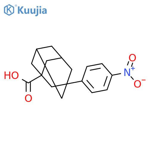 3-(4-Nitrophenyl)adamantane-1-carboxylic acid structure