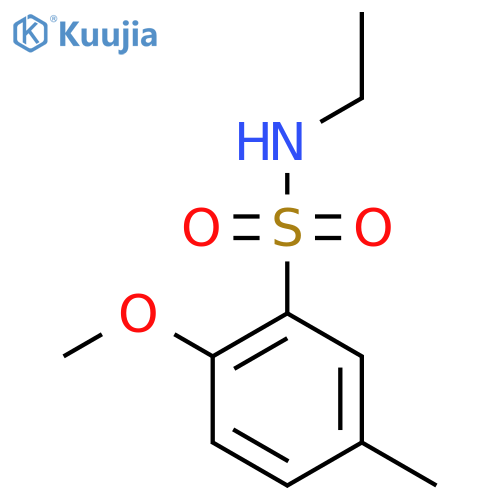 N-ethyl-2-methoxy-5-methylbenzene-1-sulfonamide structure