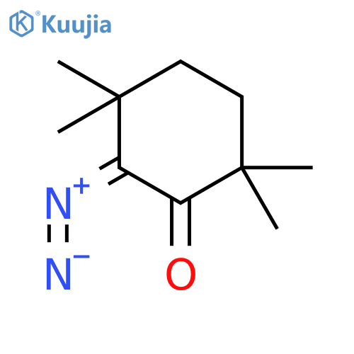 Cyclohexanone, 6-diazo-2,2,5,5-tetramethyl- structure