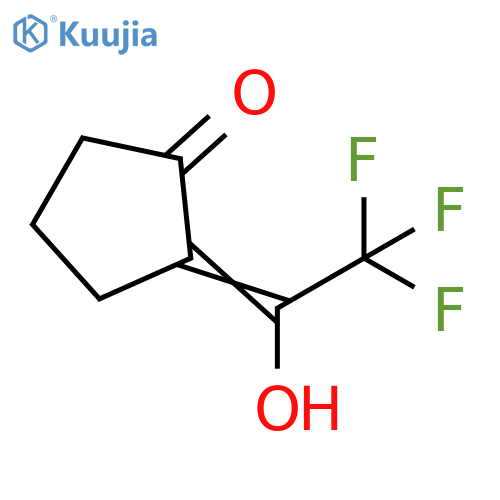 Cyclopentanone, 2-(2,2,2-trifluoro-1-hydroxyethylidene)- (8CI,9CI) structure