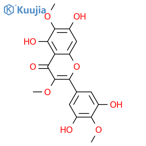 4H-1-Benzopyran-4-one,2-(3,5-dihydroxy-4-methoxyphenyl)-5,7-dihydroxy-3,6-dimethoxy- structure