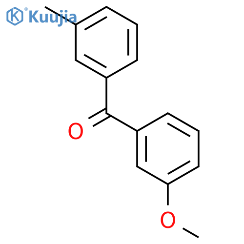 (3-methoxyphenyl)(3-methylphenyl)methanone structure