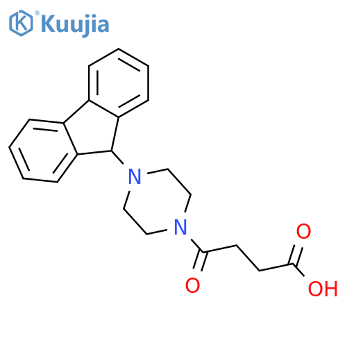 4-[4-(9H-fluoren-9-yl)piperazin-1-yl]-4-oxobutanoic acid structure