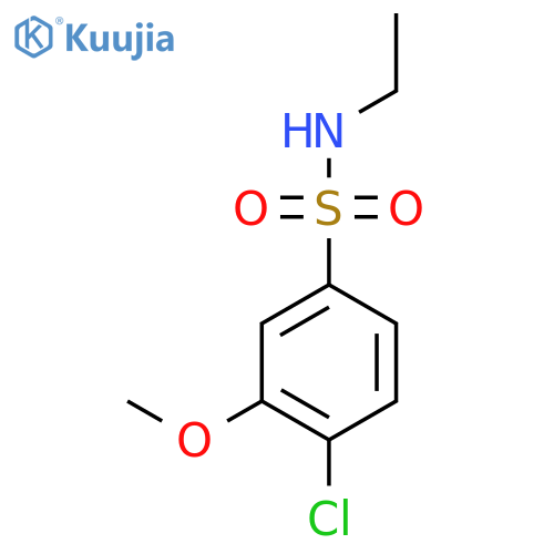 4-Chloro-N-ethyl-3-methoxybenzene-1-sulfonamide structure