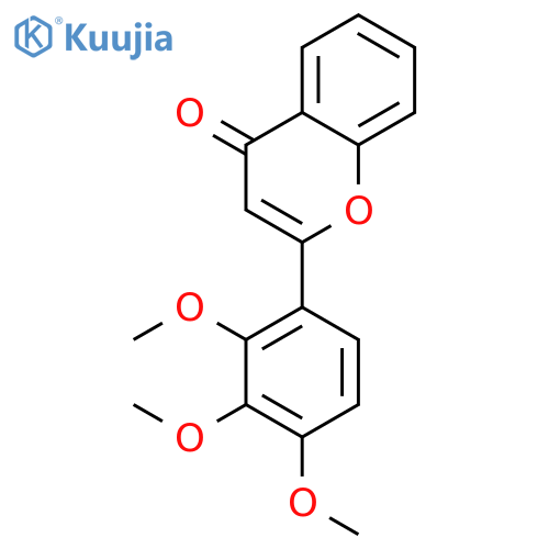 2-(2,3,4-trimethoxyphenyl)chromen-4-one structure