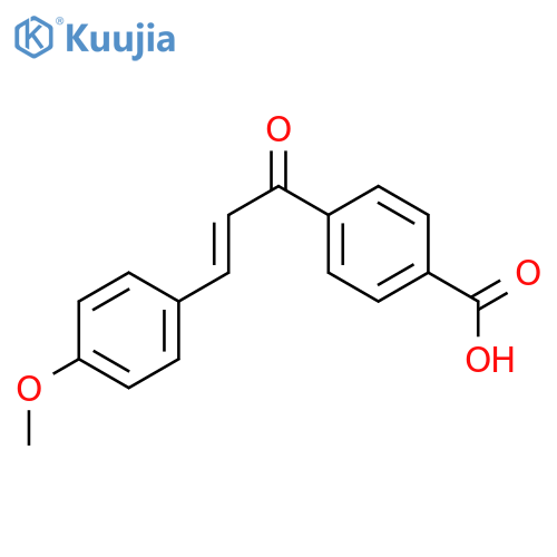 4-[3-(4-Methoxyphenyl)prop-2-enoyl]benzoic acid structure