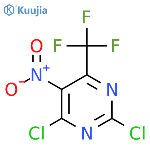 2,4-Dichloro-5-nitro-6-(trifluoromethyl)pyrimidine structure