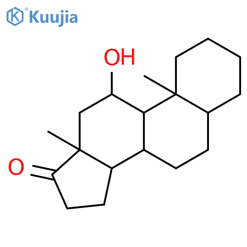 11beta-hydroxy-5alpha-androstan-17-one structure