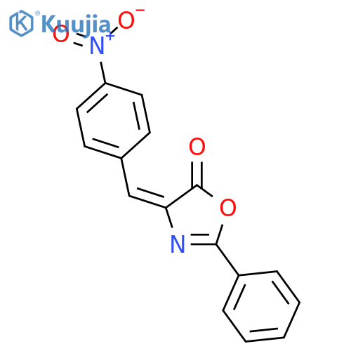 (4E)-4-(4-Nitrobenzylidene)-2-phenyl-1,3-oxazol-5(4H)-one structure
