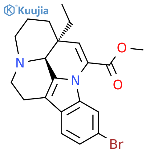 methyl (3alpha,16alpha)-11-bromoeburnamenine-14-carboxylate structure