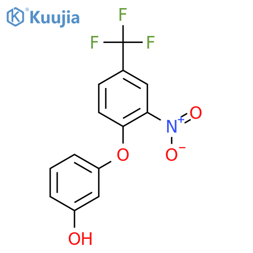 3-[2-nitro-4-(trifluoromethyl)phenoxy]phenol structure