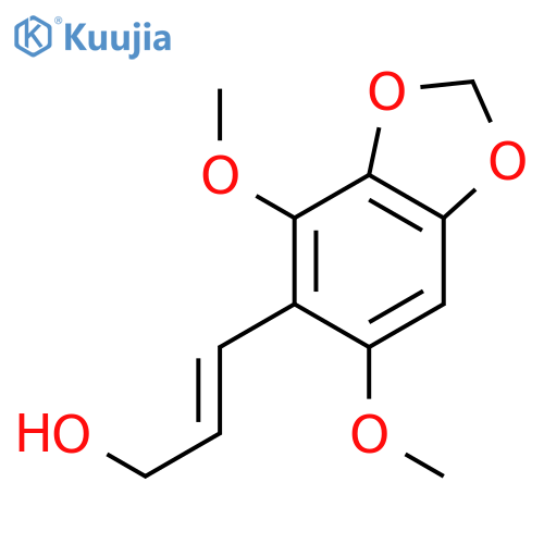 2-Propen-1-ol, 3-(4,6-dimethoxy-1,3-benzodioxol-5-yl)-, (2E)- structure