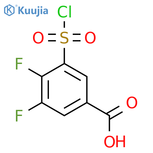 3-(chlorosulfonyl)-4,5-difluorobenzoic acid structure