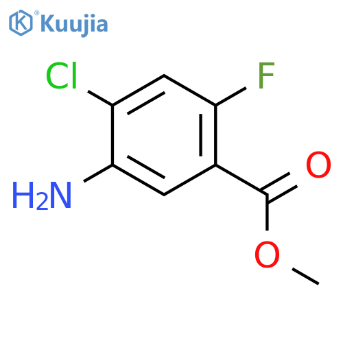 Methyl 5-amino-4-chloro-2-fluorobenzoate structure