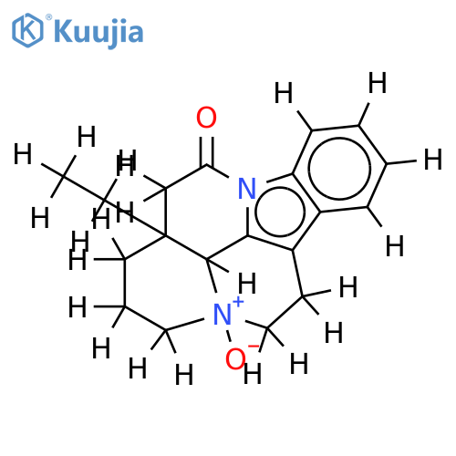 (+)-Eburnamonine N(4)-oxide structure