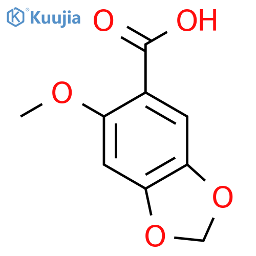 6-methoxy-2H-1,3-benzodioxole-5-carboxylic Acid structure