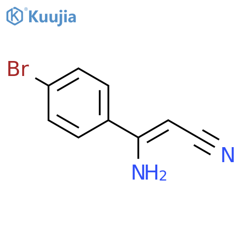 2-PROPENENITRILE, 3-AMINO-3-(4-BROMOPHENYL)- structure