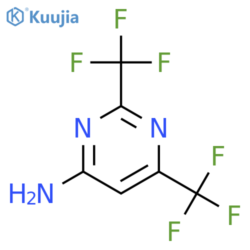4-Pyrimidinamine,2,6-bis(trifluoromethyl)- structure