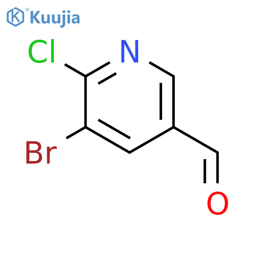 5-Bromo-6-chloro-pyridine-3-carbaldehyde structure