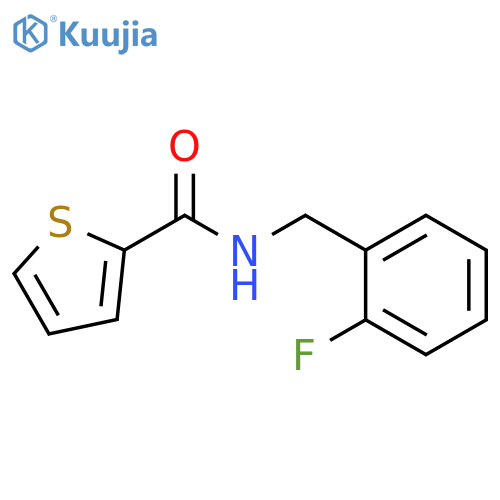 N-(2-fluorophenyl)methylthiophene-2-carboxamide structure