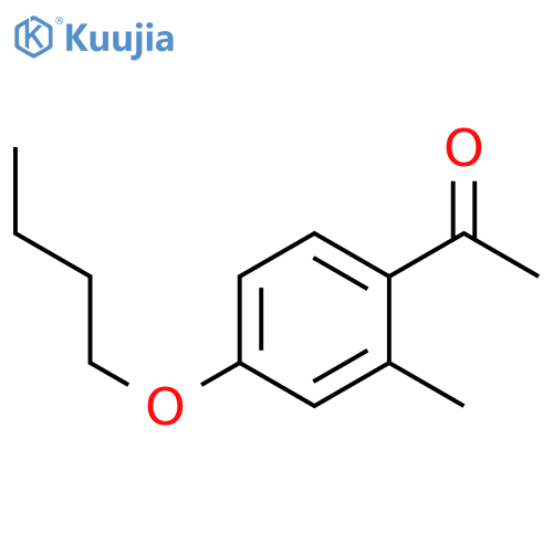 1-(4-butoxy-2-methylphenyl)ethanone structure