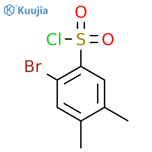 2-Bromo-4,5-dimethylbenzenesulfonyl chloride structure